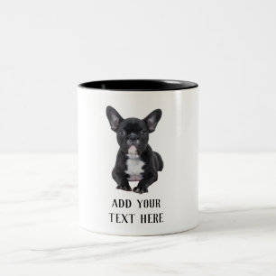 Caneca De Café Em Dois Tons Crie seu próprio Buldogue Francês