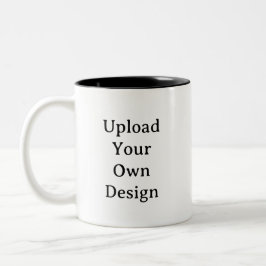 Caneca De Café Em Dois Tons Crie seu próprio modelo personalizado simples de 3