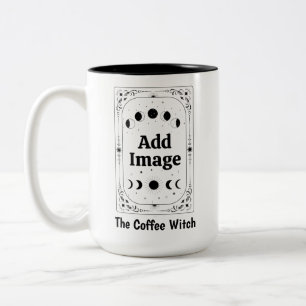 Caneca De Café Em Dois Tons Crie Seu Próprio Zodíaco Tarot Amante de Café Brux