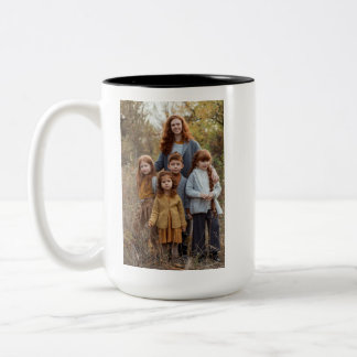 Caneca De Café Em Dois Tons Crie sua própria foto personalizada