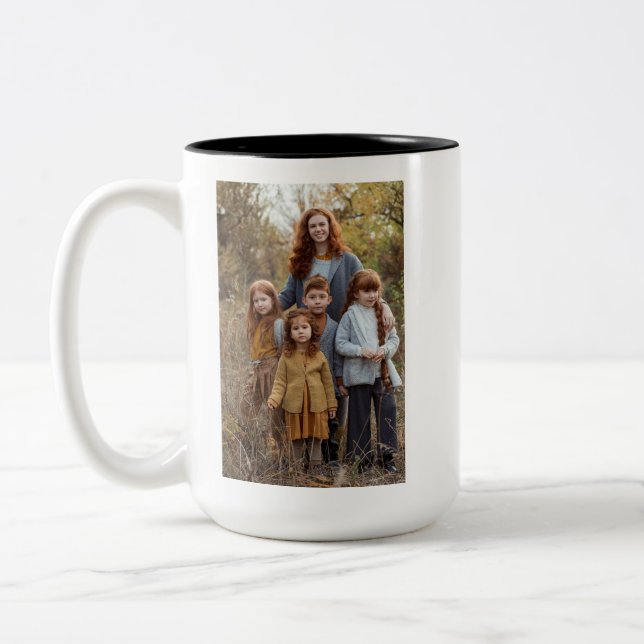 Caneca De Café Em Dois Tons Crie sua própria foto personalizada (Esquerda)