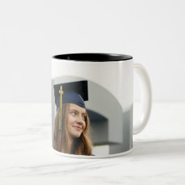 Caneca De Café Em Dois Tons Crie Sua Própria Foto Personalizada de Graduado