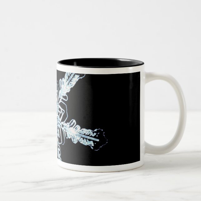 Caneca De Café Em Dois Tons Cristal estelar da neve (Direita)