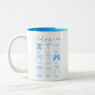 Caneca De Café Em Dois Tons Cristian Coquette Deus Diz Que Eu Sou