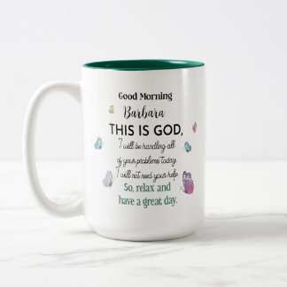 Caneca De Café Em Dois Tons Cristianismo Personalizado, Presente de Estudo da
