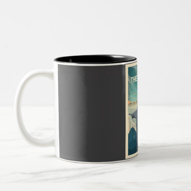 Caneca De Café Em Dois Tons Cristo do Redeemer Rio de Janeiro (Esquerda)