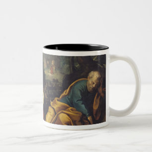 Caneca De Café Em Dois Tons Cristo no jardim das azeitonas, 1625