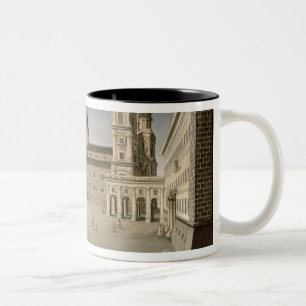 Caneca De Café Em Dois Tons Cristo que abençoa as pessoas de Salzburg