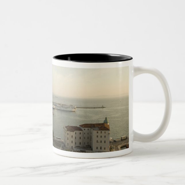 Caneca De Café Em Dois Tons Croácia, Dalmácia, Split. Vista de Riva (Direita)