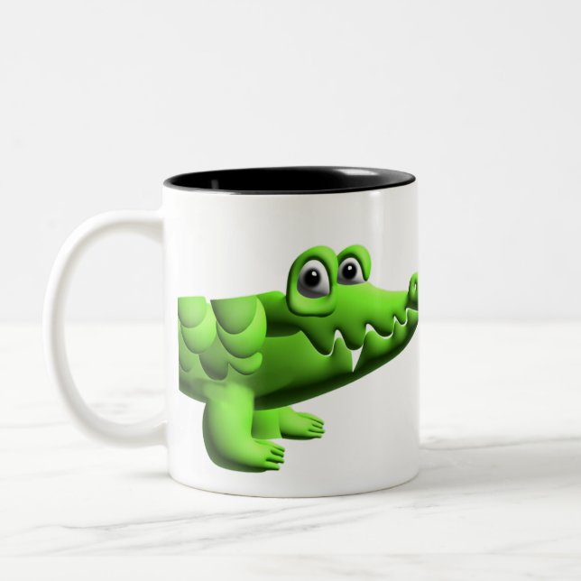 Caneca De Café Em Dois Tons Croc (Esquerda)