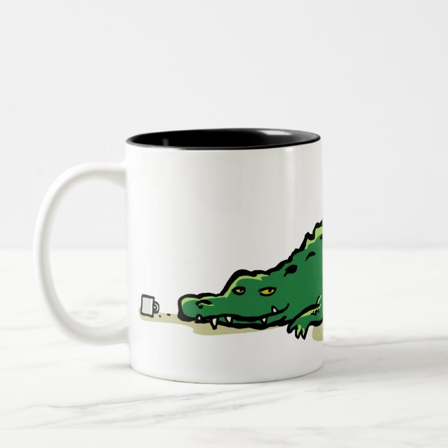 Caneca De Café Em Dois Tons croco mug (Esquerda)