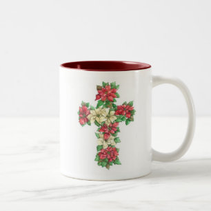 Caneca De Café Em Dois Tons Cross Mug - Poinsettia