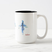 Cruz abstrata em caneca de 15 oz