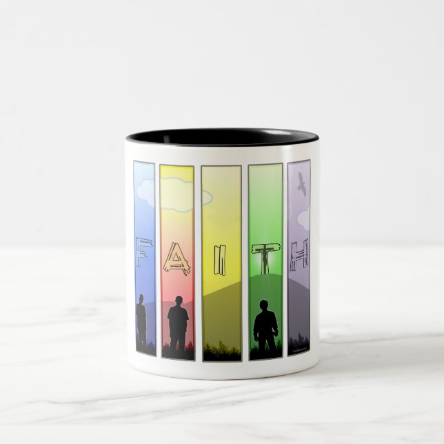 Caneca De Café Em Dois Tons Cruz da Fé (Centro)