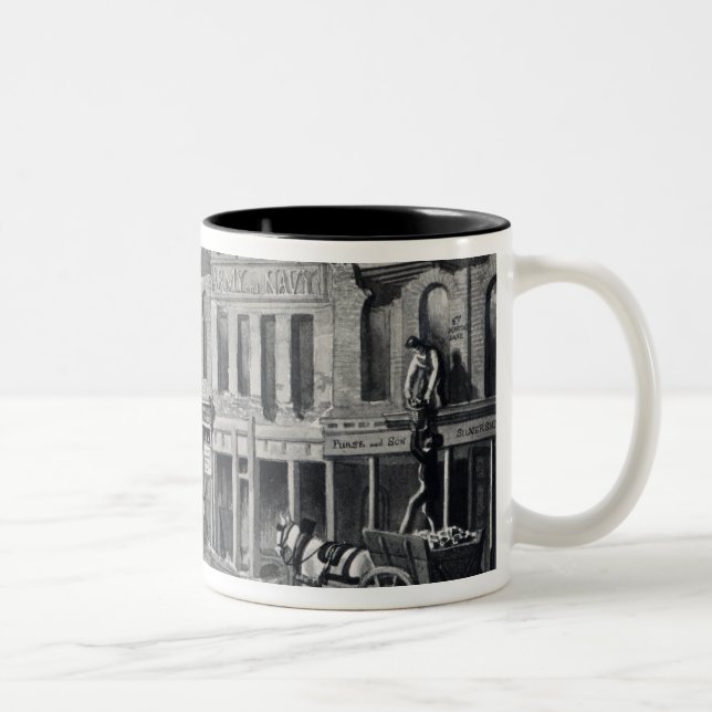 Caneca De Café Em Dois Tons Cruz de Charing, 1830 (Direita)