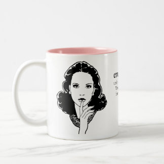 CANECA DE CAFÉ EM DOIS TONS CRUZAMENTO