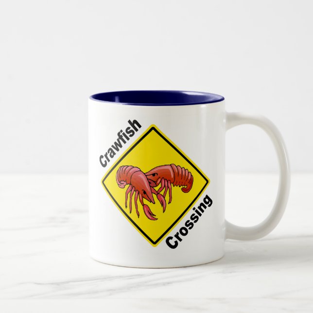 Caneca De Café Em Dois Tons Cruzamento de Lagostas (Direita)