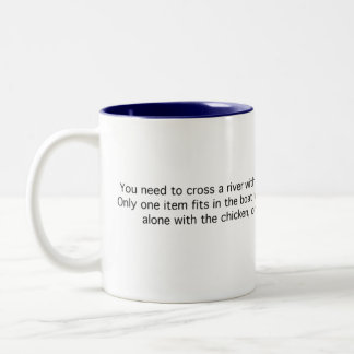 Caneca De Café Em Dois Tons Cruzamento de rio