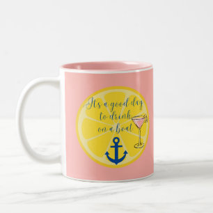 Caneca De Café Em Dois Tons Cruzeiro de Barco