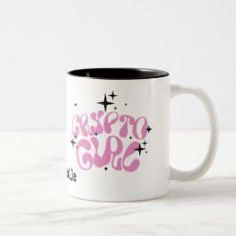 Caneca De Café Em Dois Tons Crypto Girl