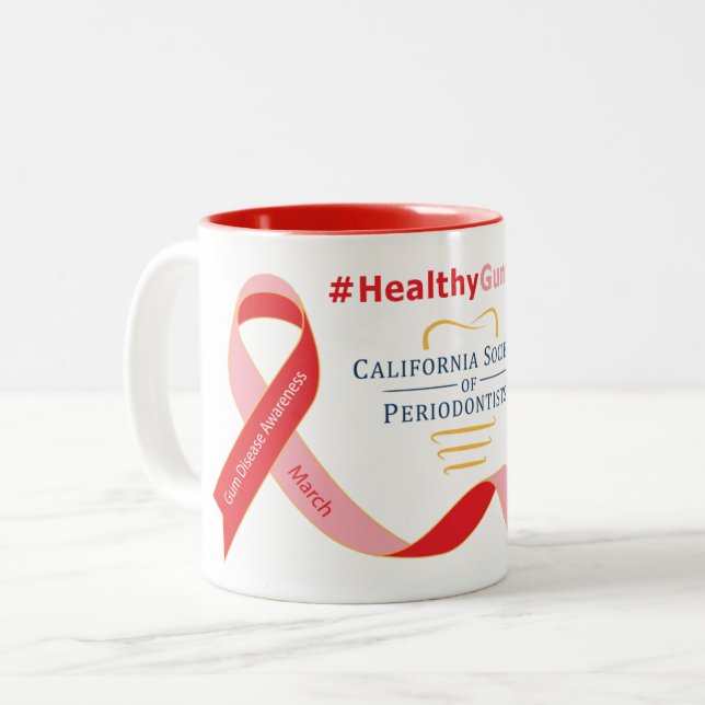 Caneca De Café Em Dois Tons CSP GDA - Mug de dois tons (Frente Esquerda)