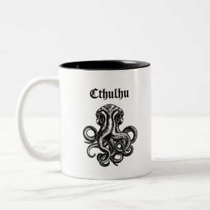 Caneca De Café Em Dois Tons Cthulhu Senhor - Salvador Lovecraft