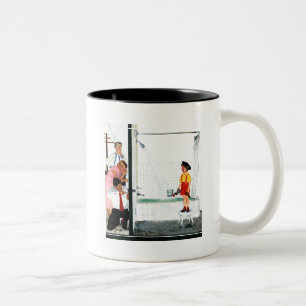 Caneca De Café Em Dois Tons Cuba de transbordamento
