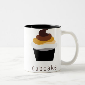 Caneca De Café Em Dois Tons cubo_caneca