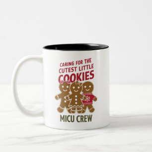 Caneca De Café Em Dois Tons Cuidando dos Bolinhos Mais Fofos Enfermeira Nicu