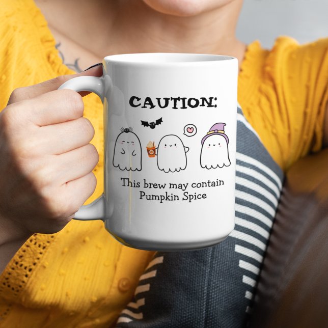 Caneca De Café Em Dois Tons Cujo Halloween Fantasma Aranha-Aranha Pumpkin Espe (Criador carregado)