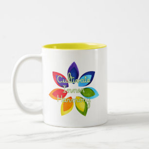 Caneca De Café Em Dois Tons Cultive a Harmonia Interior