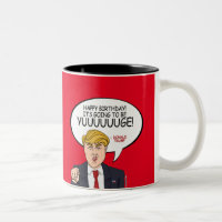 Cumprimento de Donald Trump - feliz aniversario -