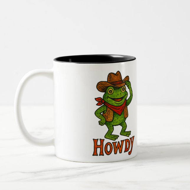 Caneca De Café Em Dois Tons Cumprimento Sapo                                   (Esquerda)