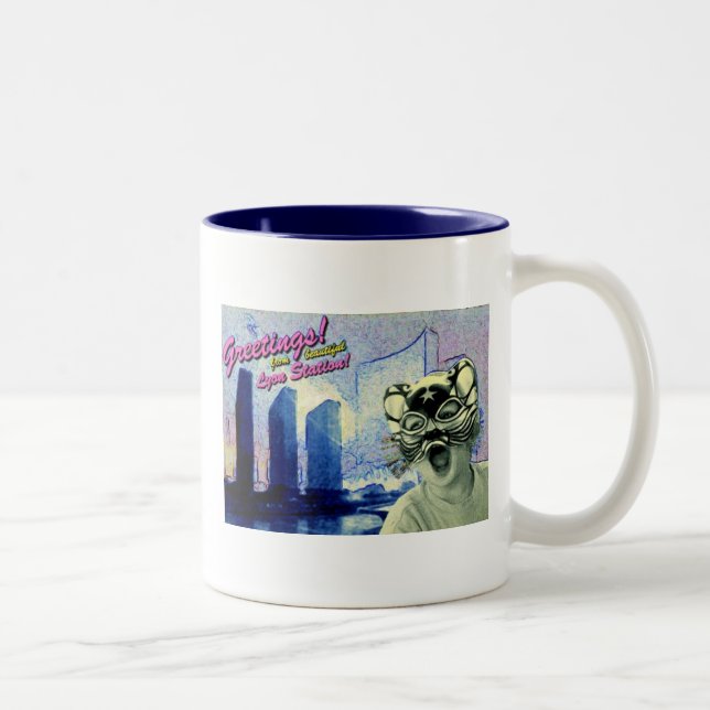 Caneca De Café Em Dois Tons Cumprimentos (Direita)