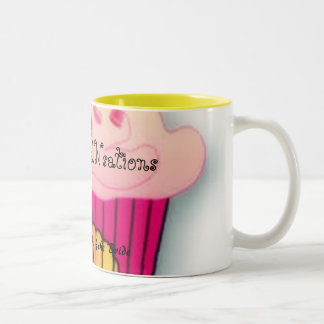 Caneca De Café Em Dois Tons cupcake3, SeNNsations doce, Lori Taft: Mãe…