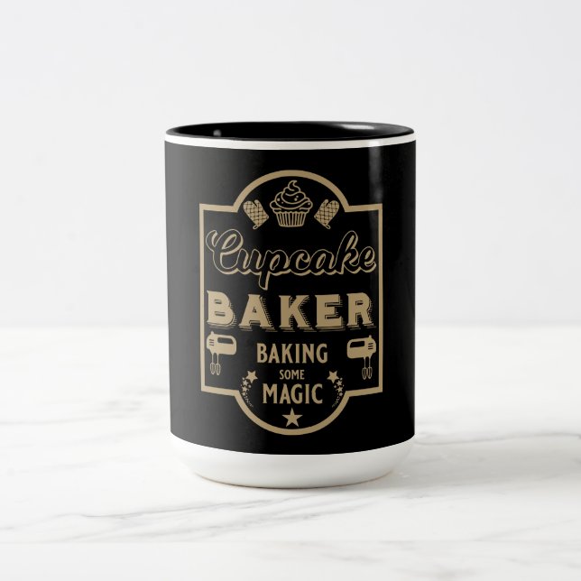 Caneca De Café Em Dois Tons Cupcake Master Baker (Centro)