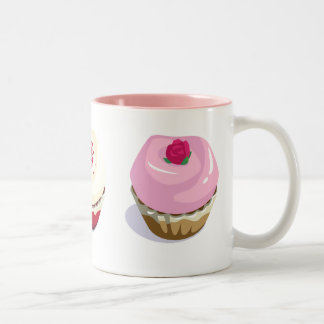 Caneca De Café Em Dois Tons Cupcakes