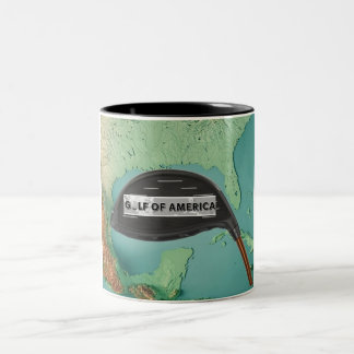 Caneca De Café Em Dois Tons Cuppa Golf da América
