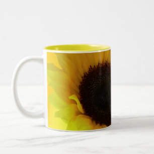 Caneca De Café Em Dois Tons Cups De Girassol Mugs Amarelo-Sol Copos De Girasso
