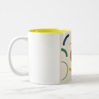Caneca De Café Em Dois Tons Curves in Sequence