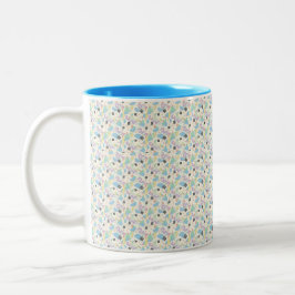 Caneca De Café Em Dois Tons Custom All-Over Print Geometric Pattern Coffee Mug