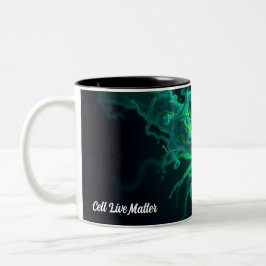Caneca De Café Em Dois Tons Custom Doctor Nurse Biological Cell Science Art