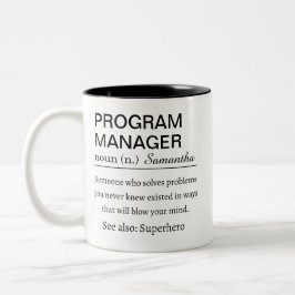 Caneca De Café Em Dois Tons Custom Program Manager Definition