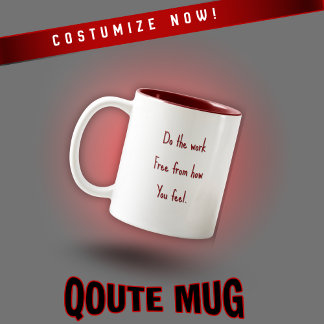 Caneca De Café Em Dois Tons Customizable Motivational Quote Mug