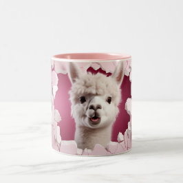 Caneca De Café Em Dois Tons Cute Alpaca