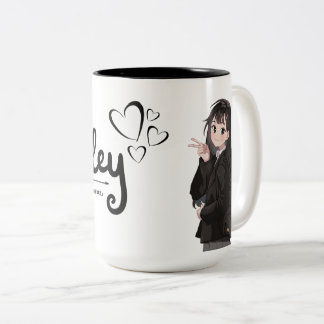 Caneca De Café Em Dois Tons Cute Art Coffee Cup