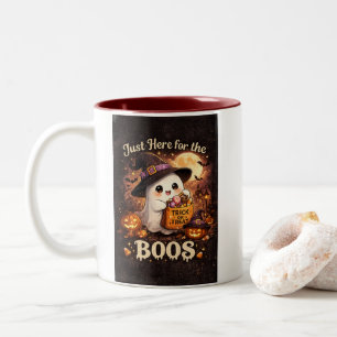 Caneca De Café Em Dois Tons Cute fantasma Halloween