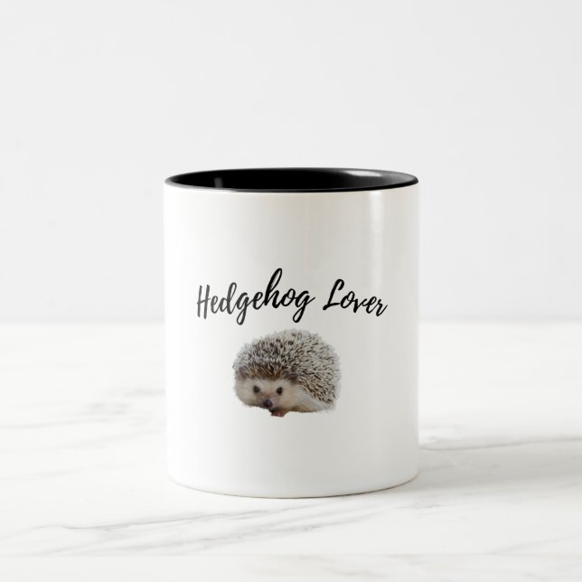 Caneca De Café Em Dois Tons Cute Hedgehog (Centro)