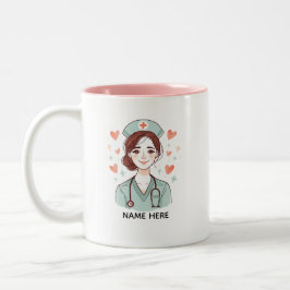 Caneca De Café Em Dois Tons Cute Nurse Coffee Mug Gift