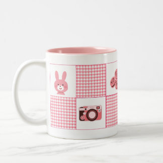 Caneca De Café Em Dois Tons Cute Pink Feminine Coffee Cup